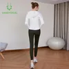 Yoga outfits 2021 kvinnor sport kostym leggings set gym kläder outfit träning hoodies 2st / set fitness träning jogging sportkläder