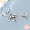 Genuine Fashion 925 Sterling Silver Mermaid Tail Dazzling Hoop Earring For Women Sterling-silver-jewelry Gift