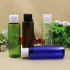 60 pcs 100 ml vert brun bouteilles en plastique vides rechargeables Originales parfum pack d'eau conteneurs vente en gros au détail livraison gratuite
