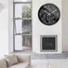 Airinou 3D Vortex Style Modern Glass and Metal Wall Clock Library Science Museum eller Company H1230