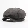 Mens Fashion Berets Vuxen Hot Sale Cap Newsboy Baker Boy Hat Flat Cap med 3 färger Högkvalitativ 2020 Ny