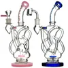 Recycler bong capiteux vortex bongs pipe en verre klein plates-formes pétrolières conduites d'eau dab rig cire accessoires pour fumer narguilés barboteur bécher cyclone