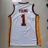 USC Trojans Camisa de basquete NCAA College Isaiah Mobley Nick Young Chevez Goodwin Boogie Ellis Drew Peterson Max Agbonkpolo Ethan Anderson Okongwu Bronny James Jr.