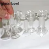 usine de bar Pièce de bol en verre épais pour diapositives Bong Entonnoir Bols Pipes bongs fumer grossiste capiteux de couleur claire 14mm 18mm