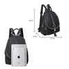 Chain decoration retro Backpack Black fashion women's backpack versatile tassel schoolbag