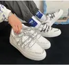 Masculinos casuais tênis tênis moda branco lace up sneakers esportes sapato outono