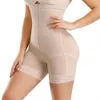 Plus Size Women Full Body Shapewear Underbust Slimming Mid Cox Shaper Tummy Controle Sem costura pós-parto pós-parto cintura de corpo 201222