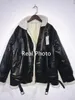 Mulheres Faux Couro Casacos De Couro Carneiros De Couro De Shearling Jaquetas de Senhora Moda Manga Longa Ziped Outerwear Queda Inverno Casaco Quente 201029