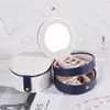 New Jewelry Box Simple Small Jewelry Storage Box Earrings Ring Necklace Storage Case Travel Cosmetics Beauty Organizer Container Y1113