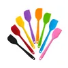 Utensílios de cozinha Espátulas de silicone de 8 polegadas sem BPA Espátula de borracha resistente ao calor sem costura Design de uma peça Raspadores flexíveis antiaderentes Ferramentas de cozinha para mistura de cozimento