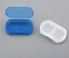 Portable Travel Mini Plastic Pill Box Medicine Case 2 Compartments Jewelry Bead Parts Organizer Storage Box3980683