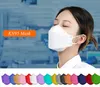 Maschere per il viso monouso colorate KN95 Maschera a forma di salice con protezione antipolvere per adulti Designer Disponibile all'ingrosso