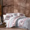 Emery cloth Luxury Linen 100cotton Set Ranforce Bedding Twin Size 5pcs Bed Sheet Duvet Cover Sets Made in turkey 201210