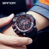 Oglądaj Waterproof Sports Watches Style Style Analogowe zegarki kwarcowe S-Shock