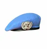 UN BLUE BERET United Nations Peacekeeping Force Cap Hat With UN Badge Size 59cm Military Store Military Store 2011064086902