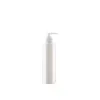 Empty Plastic Bottle Flart Shoulder PET White Lotion Press Pump Portable Refillable Cosmetic Packaging Container 250ml