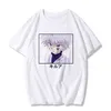 Caçador x caçador kilua t-shirt japonês anime casual top divertimento desenhos animados harajuku o-pescoço solto t-shirt G220228