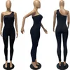 Macacões para mulheres 2021 Sexy Club Outfits Clubwear Moda One Shoulder Bodycon Itens a granel Lotes por atacado K6406