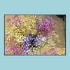 Gypsophila Silk Baby Breath Artificial Fake Flowers Plant Home Wedding Party Decoration Drop Delivery 2021 Dekorativa kransar Festlig supp