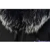 Moda kış ceket erkekler büyük serin kürk yaka gündelik parka dış giyim kalın sıcak kapüşonlu ceket 220121