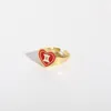 Кольцо с двенадцатью звездами, капающее масло, креативный нишевый дизайн, простое кольцо, милое кольцо для девочек, ювелирные изделия CX220314