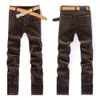 Autumn Men's Thick Corduroy Stretch Casual Pants Classic Style Khaki Slim Trousers Mane Brand Clothes 201126