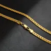 Colliers pour hommes couleur or en acier inoxydable longues chaînes collier 2021 couleur tour de cou cadeaux pour hommes accessoires bijoux sur le cou