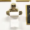 Novidade Skull Forma Titular Titular Wall Pendurar Cozinha Banheiro Banheiro Rolo de Papel Toalheiro Toalheiro Suporte Plástico Home Suprimentos Novo Y200407