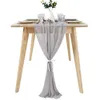 Stoelhoezen romantische chiffon 27 "x120" extra brede trouwtafel toploper decoratie