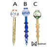 Verre fumer dabber 125mm Longueur pour Quartz Banger Nail Haute Borosilicate Silicone Bongs Pipes Fumer Huile Cire Rig