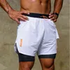 Gym Men Shorts Summer 2 in 1 Multi-pocket Fitness Sports High Quality Muscle Men's Training Running Ll-ndk1 Y220305