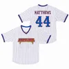 Homme Benchwarmers Jersey Baseball 68 Clark Reedy 32 Howie Goodman 82 Richie Goodman 44 Gus Matthews Chemises à rayures cousues Taille S-XXXL