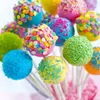 1PC 20 Gaten Siliconen Cake Candy Cookie Mold Cupcake Lollipop Sticks Lade Stok Chocolade Zeep DIY Mold Bakken tool 201023304H