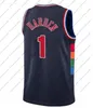 MEN Furkan Korkmaz Tyrese Maxey Joel Embiid 75th Anniversary Diamond Navy Swingman Jersey City