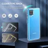 Luxe Crystal Transparante Schokbestendige Telefoon Gevallen voor Samsung Galaxy A12 5G Zachte TPU Bumper Hard PC Acryl Beveiligingsachterle