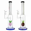 K130 pipe à eau en verre violet ananas percolateur tube droit pipe à eau en verre klein recycleur dab rigs Recycler rose bong à eau en verre