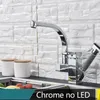 LED ou non robinet de cuisine noire Tirez sur bidet pulvérisateur de pulvérisation de pulvérisation chaude mélangeur à chaud robinet 360 rotation pivot de salle de bain pivotement grue