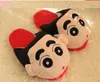 Cute cartoon super cute crayon new home floor slippers for men and women couples warm cotton drag bag root big head silent floor slippers