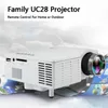 UC28+ Projector Mini LED Portable Theater Video Projector PC&Laptop VGA/USB/SD/AV with Retail Package