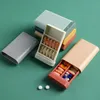 1 шт., модная портативная коробка для таблеток в скандинавском стиле, диспенсер для таблеток, аптечки, медицинский аптечка, органайзер