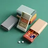 1PCS Fashion Portable Nordic Style Pill Box Tablet Pillbox Dispenser Pudełka Dytetyczne Organizator zestawu medycznego