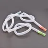 Wholesale 50cm silicone hose with colorful mouth tip FDA straw For hookah Water bong accessories