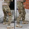 Pantalons pour hommes 2021 Genouillères et coussin d'air Tactique Chasse Camouflage Uniforme1