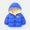 2020 neue Winter Kinder Kaschmir Mantel Bär Parkas Baby Mädchen Verdicken Warme Kleidung Kleinkind Daunenjacke Kinder Jungen Baumwolle Oberbekleidung LJ201017