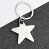 New Five-pointed star keychain keyring Zinc Alloy Star Shaped Keychains Metal Keyrings Five Pointed Star Bag Charm Accessories keyring gift