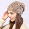 Дизайнер Женщины Beanie Зимние шапки Вязаная шапка теплая Gorras Bonnet Для девочек Акриловая Hat 5 цветов