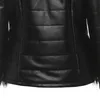 Women Jackets Casual Black Gothic Cool Plus Size 5XL Slim Faux Leather Coats Plain Tops Female Fashion Punk OL Winter Overcoats 201026