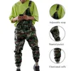 Män en axel mode jeans jumpsuit casual kamouflage tryck overall tracksuit camo suspender pant