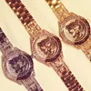 Kobiety Watch Damond Stone Sukienka stalowa Lopard Bransoletka Bransoletka Tiger Tiger Crystal Watch Relogio Feminino 201123