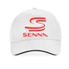 Letnia Moda Hero Ayrton Senna Cap Mężczyźni Kobiety 100% Bawełna Data Wyścigi Samochodowe Czapki Kapelusze Regulowane Czapki Kości Senna 220209